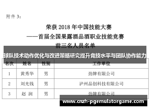 球队技术动作优化与改进策略研究提升竞技水平与团队协作能力